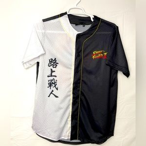 NWT Men’s Street Fighter Short Sleeve‎ Net Jersey Shirt Medium